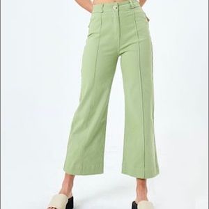 Glassine Wide Leg Pants